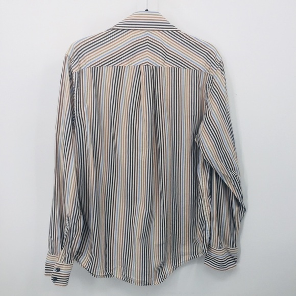 Apt 9 women’s button up striped top size M - Picture 3 of 7